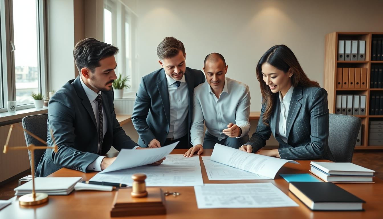 Business agreement signing